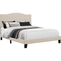 windsong white queen bed   