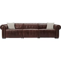 windsor park dark brown power reclining sofa   