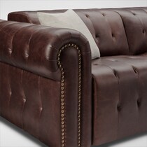 windsor park dark brown power reclining sofa   