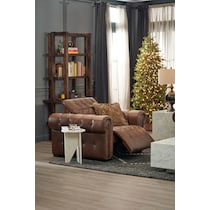 windsor park dark brown recliner   