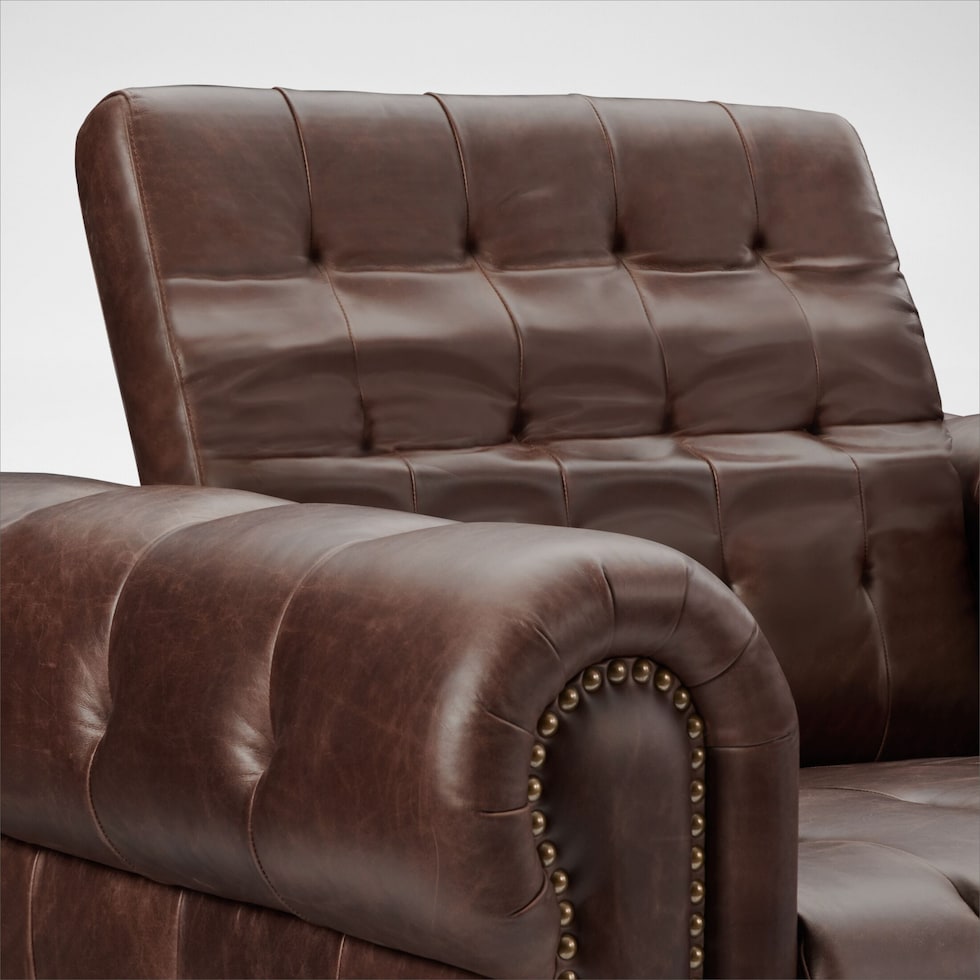 windsor park dark brown recliner web   
