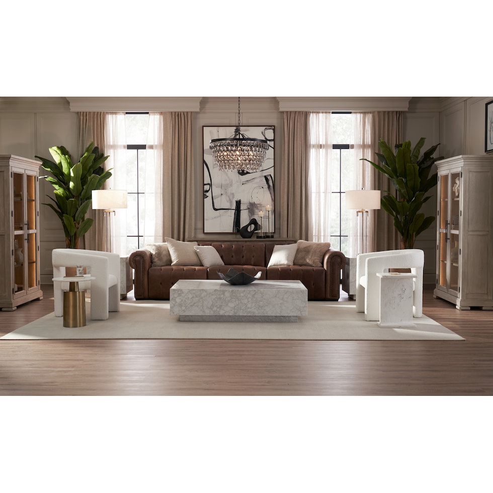 windsor park dark brown sofa   