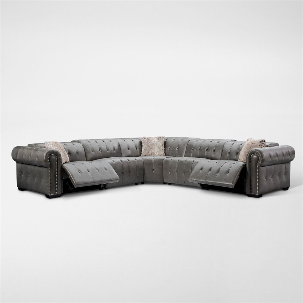 windsor park gray sectional web   