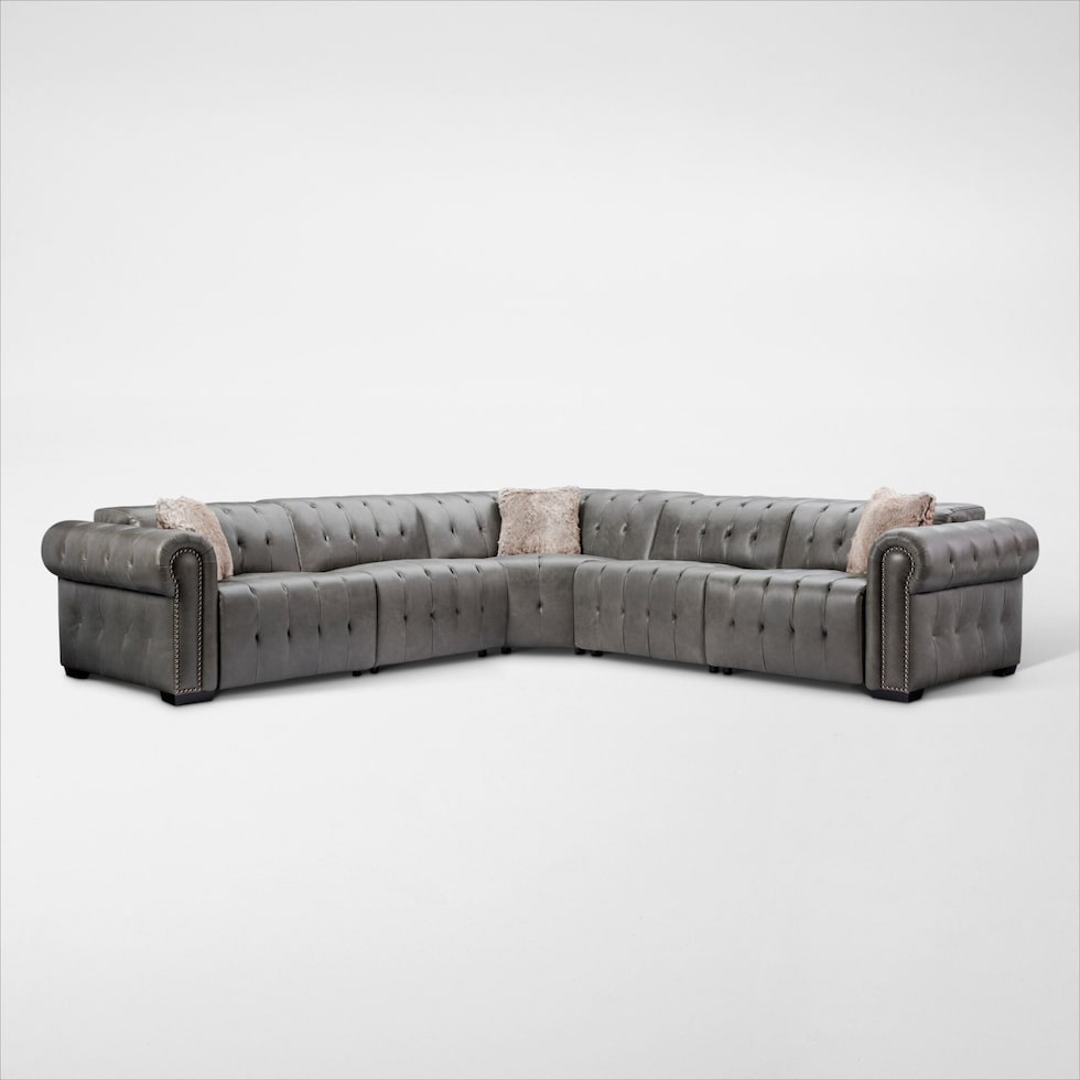 windsor park gray sectional web   