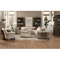 windsor park white sectional   