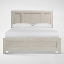 windward bedroom white king bed   