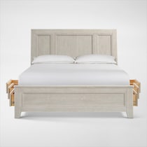 windward bedroom white queen bed   