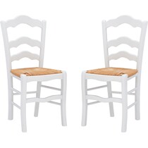 winifred white dining chair   