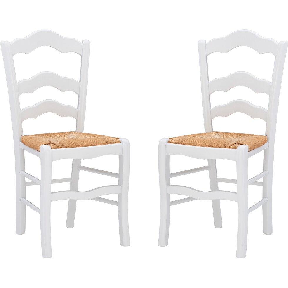 winifred white dining chair   