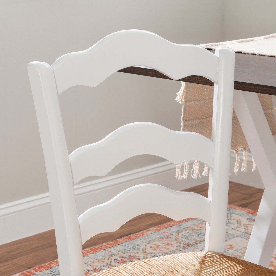 winifred white dining chair   