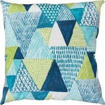 winn blue outdoor pillow   
