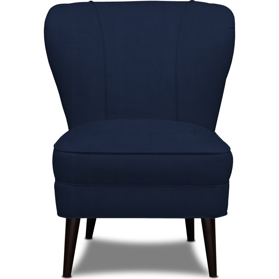 winnie blue accent chair   