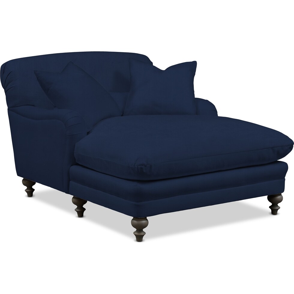 winnie blue chaise   