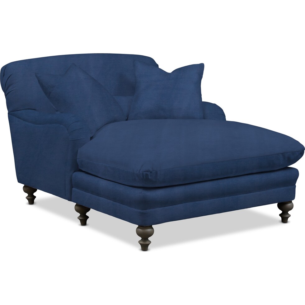 winnie blue chaise   