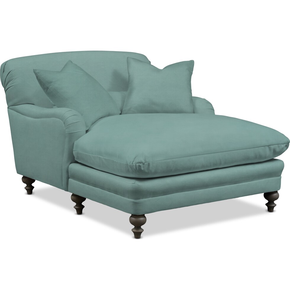 winnie blue chaise   