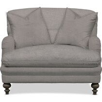 winnie curious silver pine chair and a half   