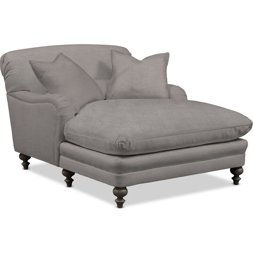 winnie curious silver pine chaise   