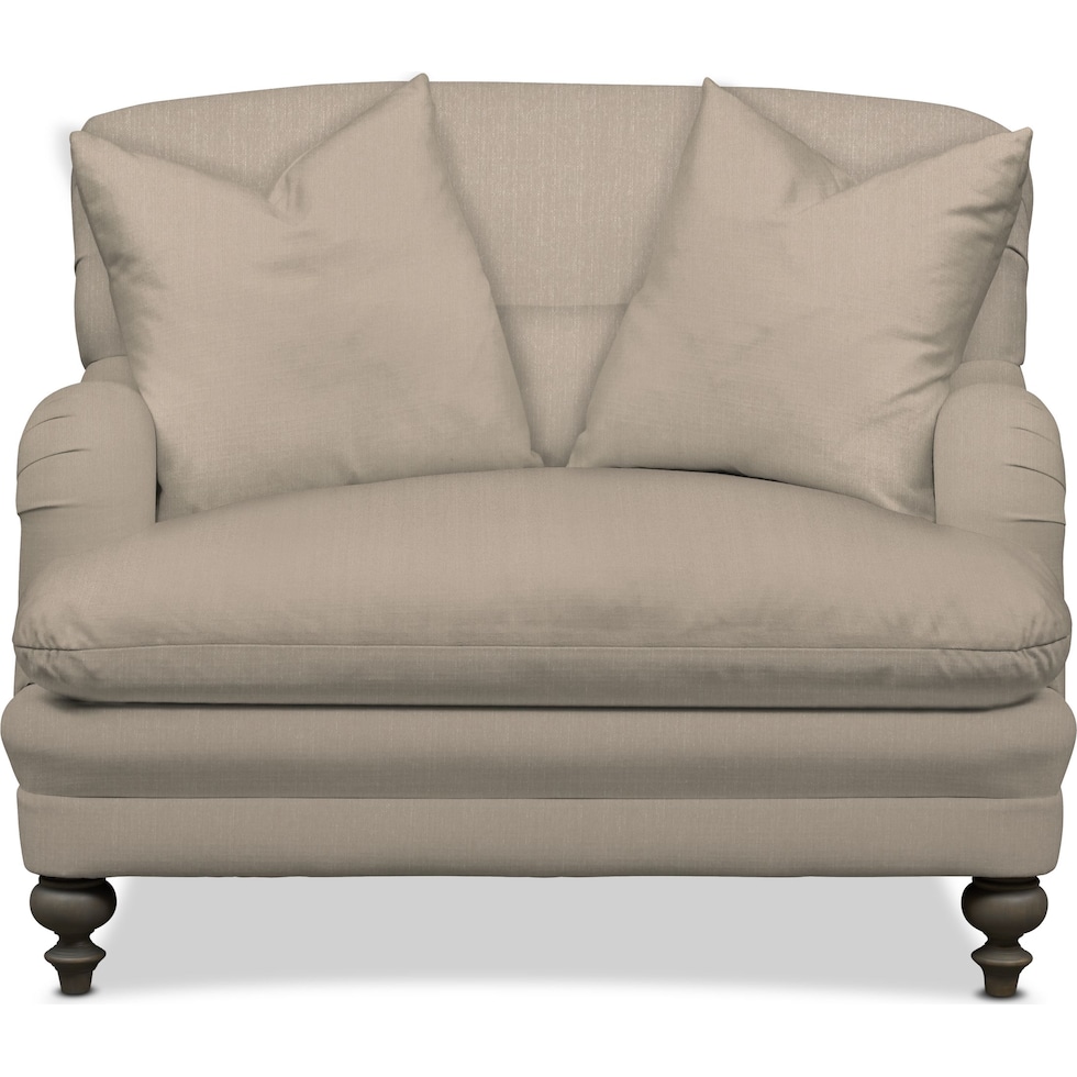 winnie depalma taupe chair and a half   