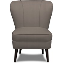 winnie gray accent chair   