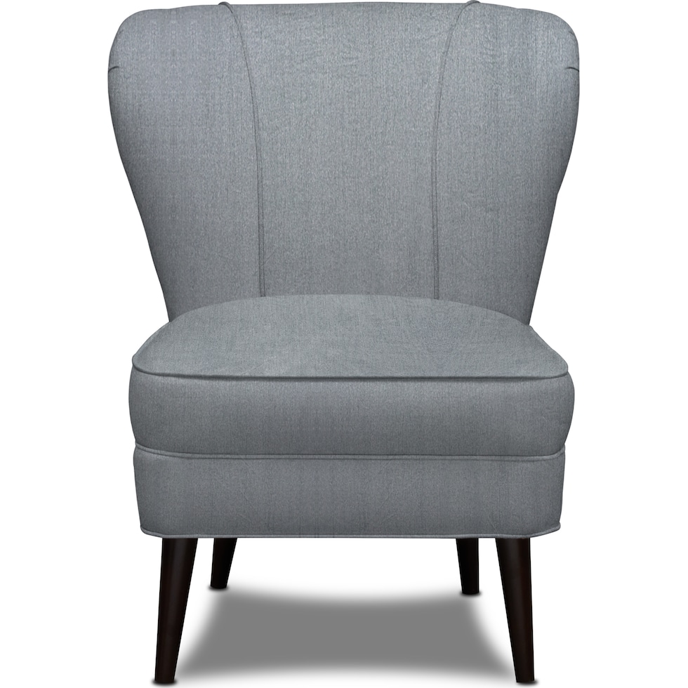 winnie gray accent chair   