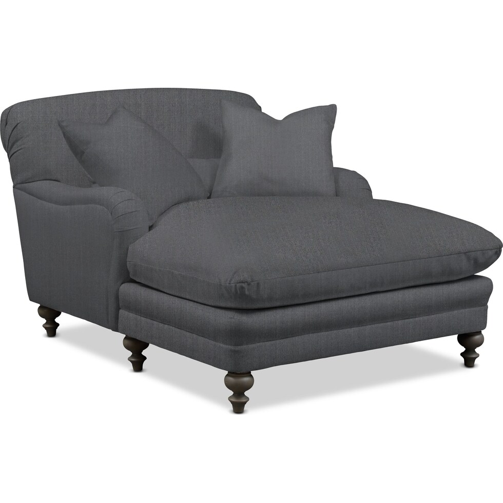 winnie gray chaise   