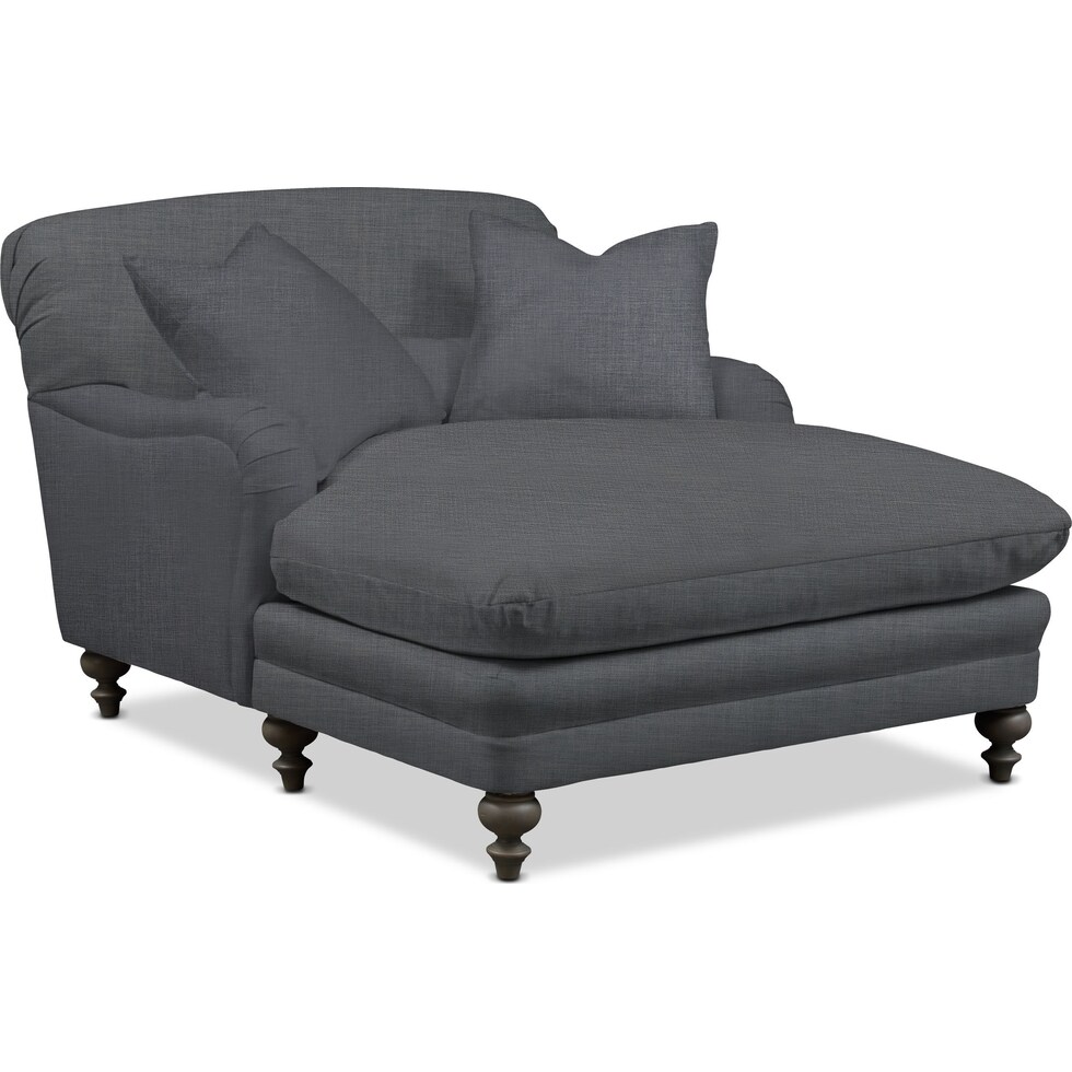 winnie gray chaise   