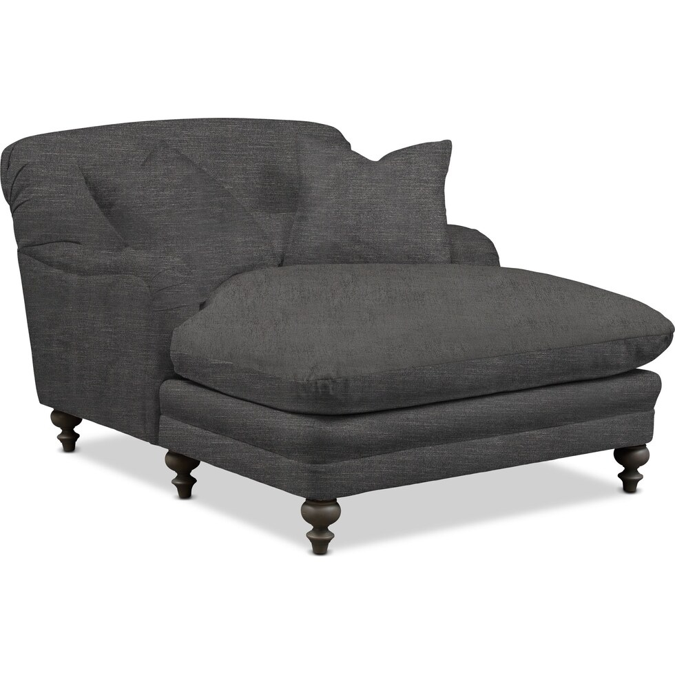 winnie gray chaise   