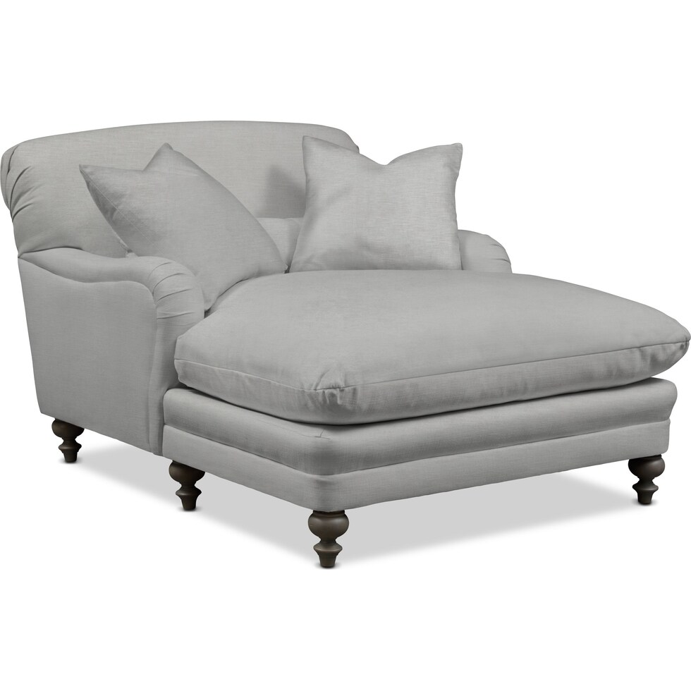 winnie gray chaise   