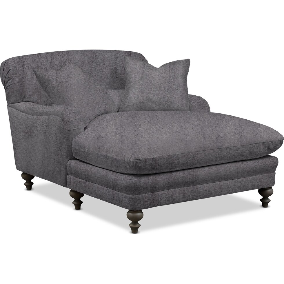 winnie gray chaise   