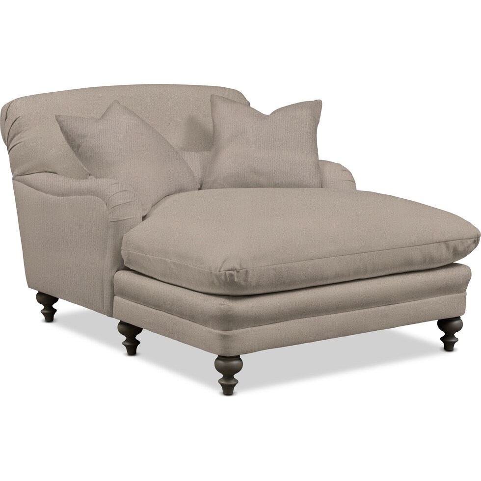 winnie gray chaise   
