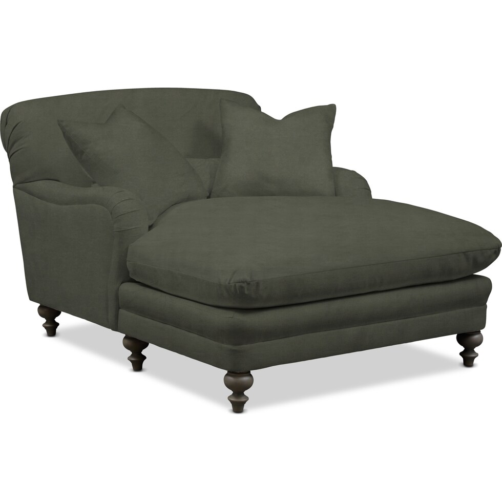winnie green chaise   