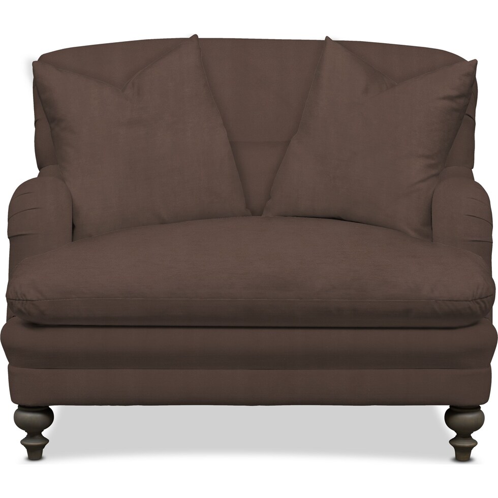 winnie oakley iii java chair and a half   