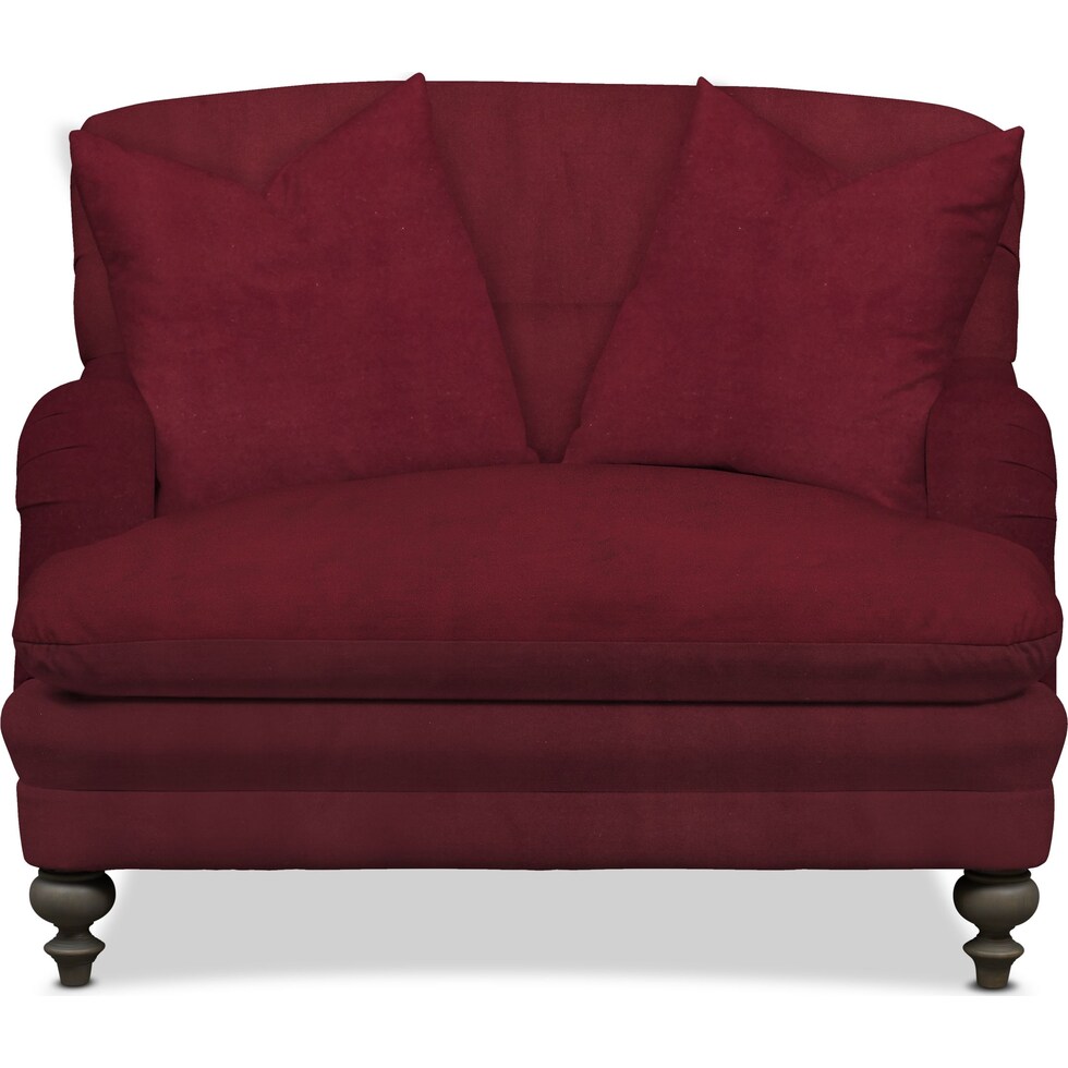 winnie red chair and a half   