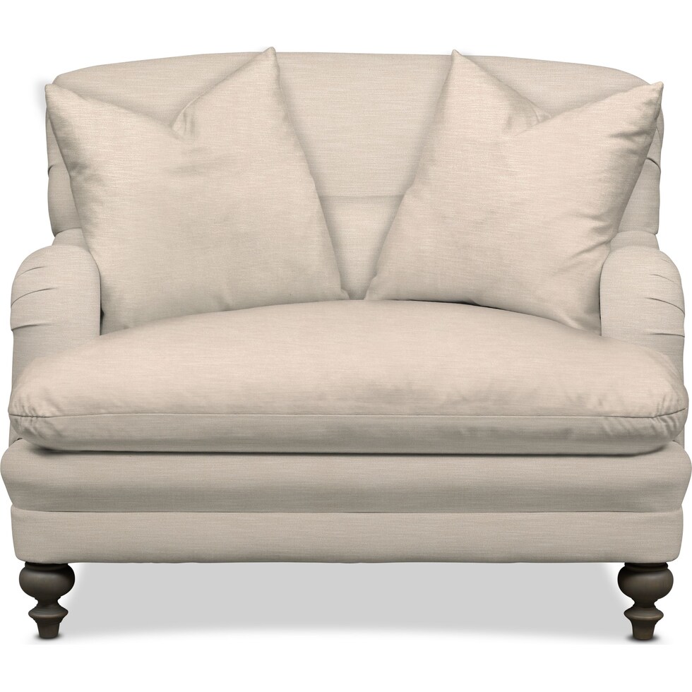 winnie white chair and a half   