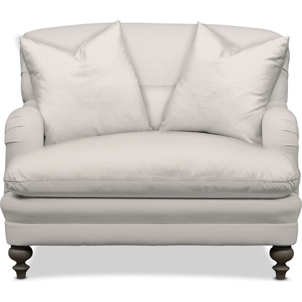 winnie white chair and a half   