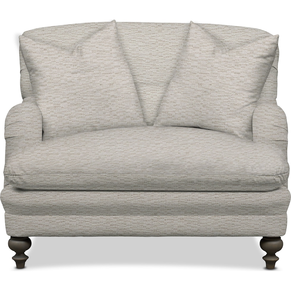 winnie white chair and a half   