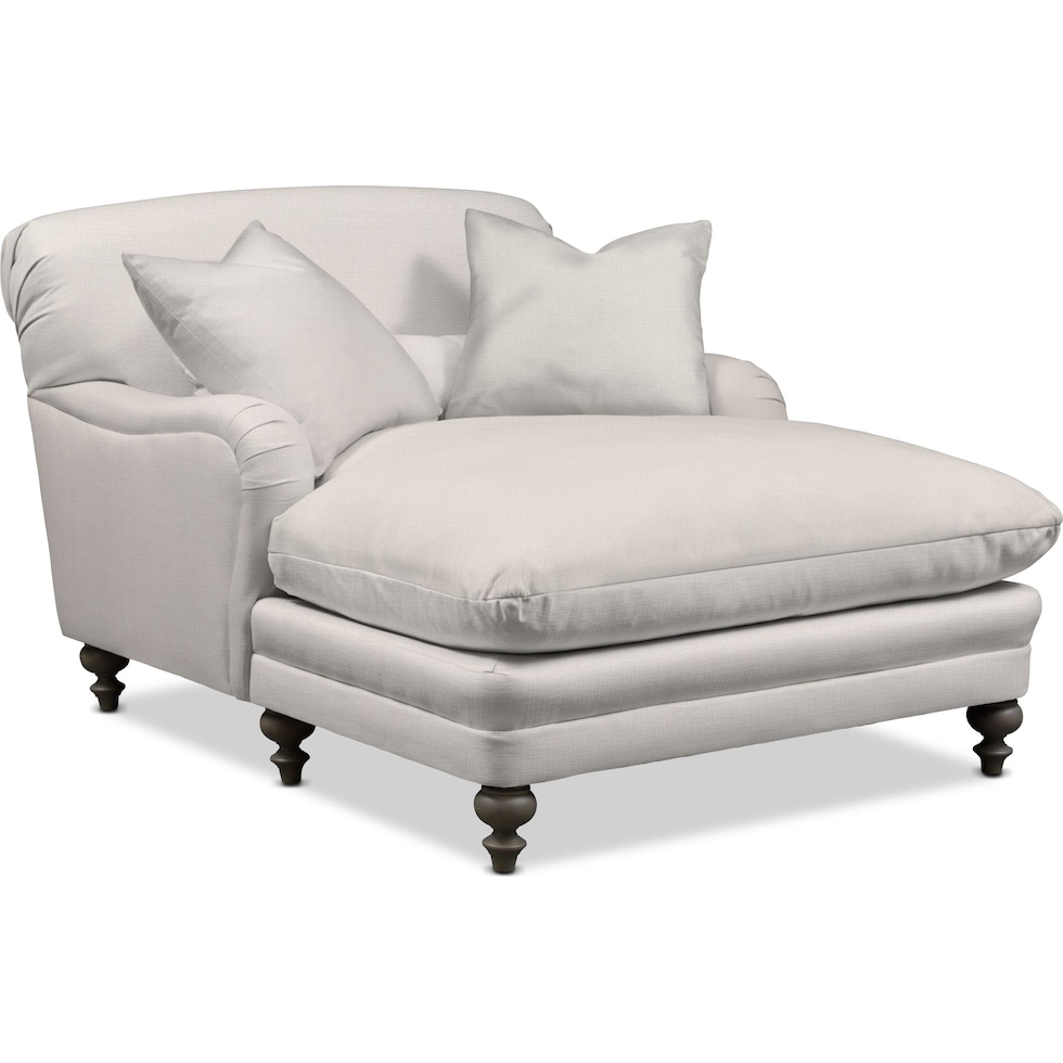 winnie white chaise   