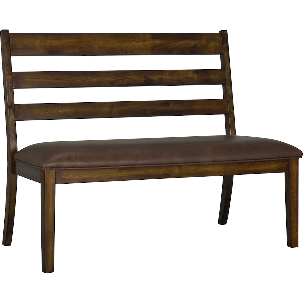 winslow dark brown settee   