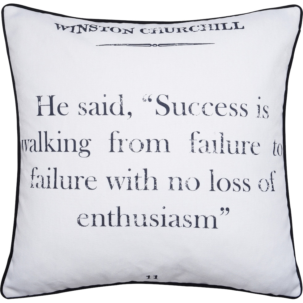 winston churchill pillow black white accent pillow   