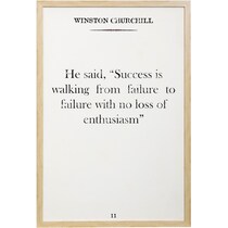 winston churchill white wall art   
