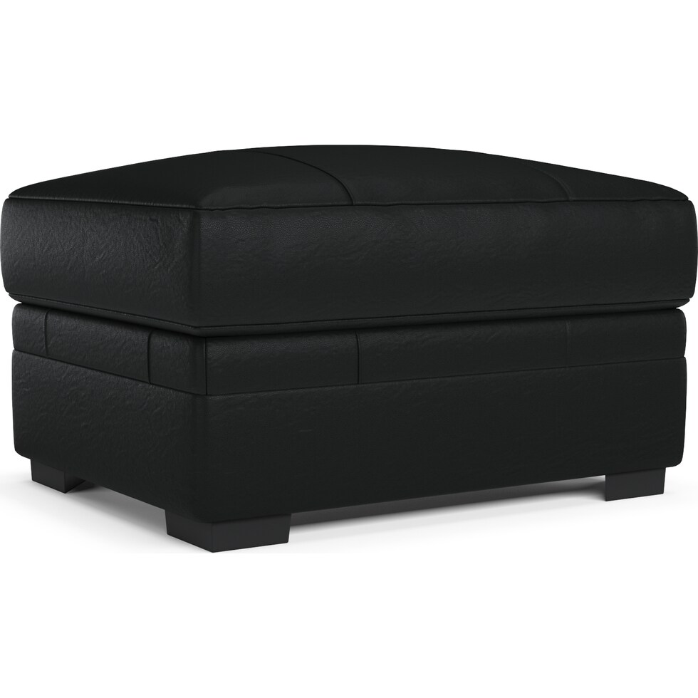 winston black ottoman   