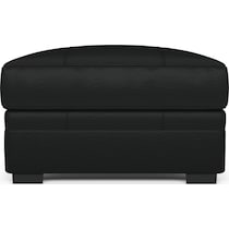 winston black ottoman   