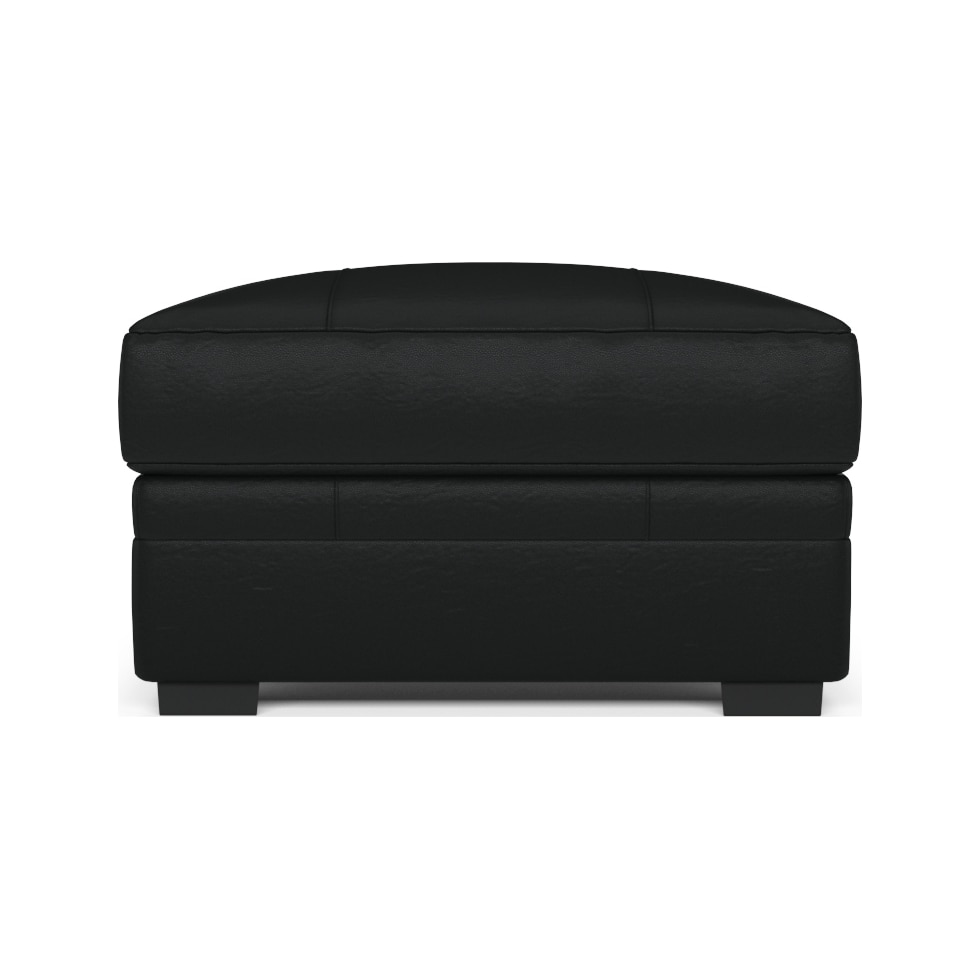 winston black ottoman   