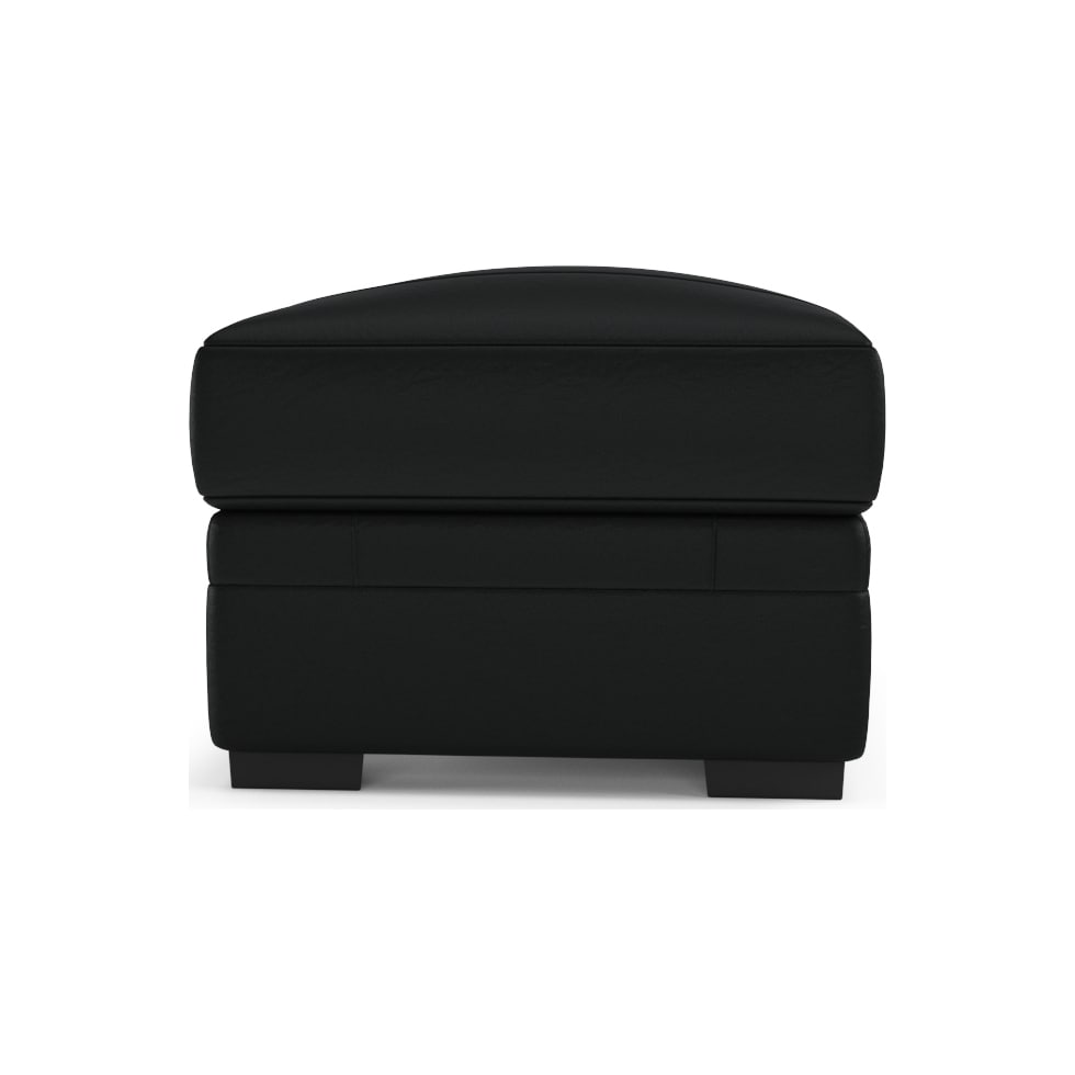 winston black ottoman   