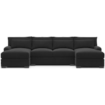 winston black sectional   