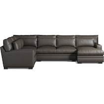 winston black sectional   