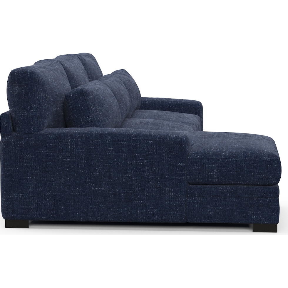winston blue sectional   