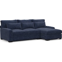 winston blue sectional   