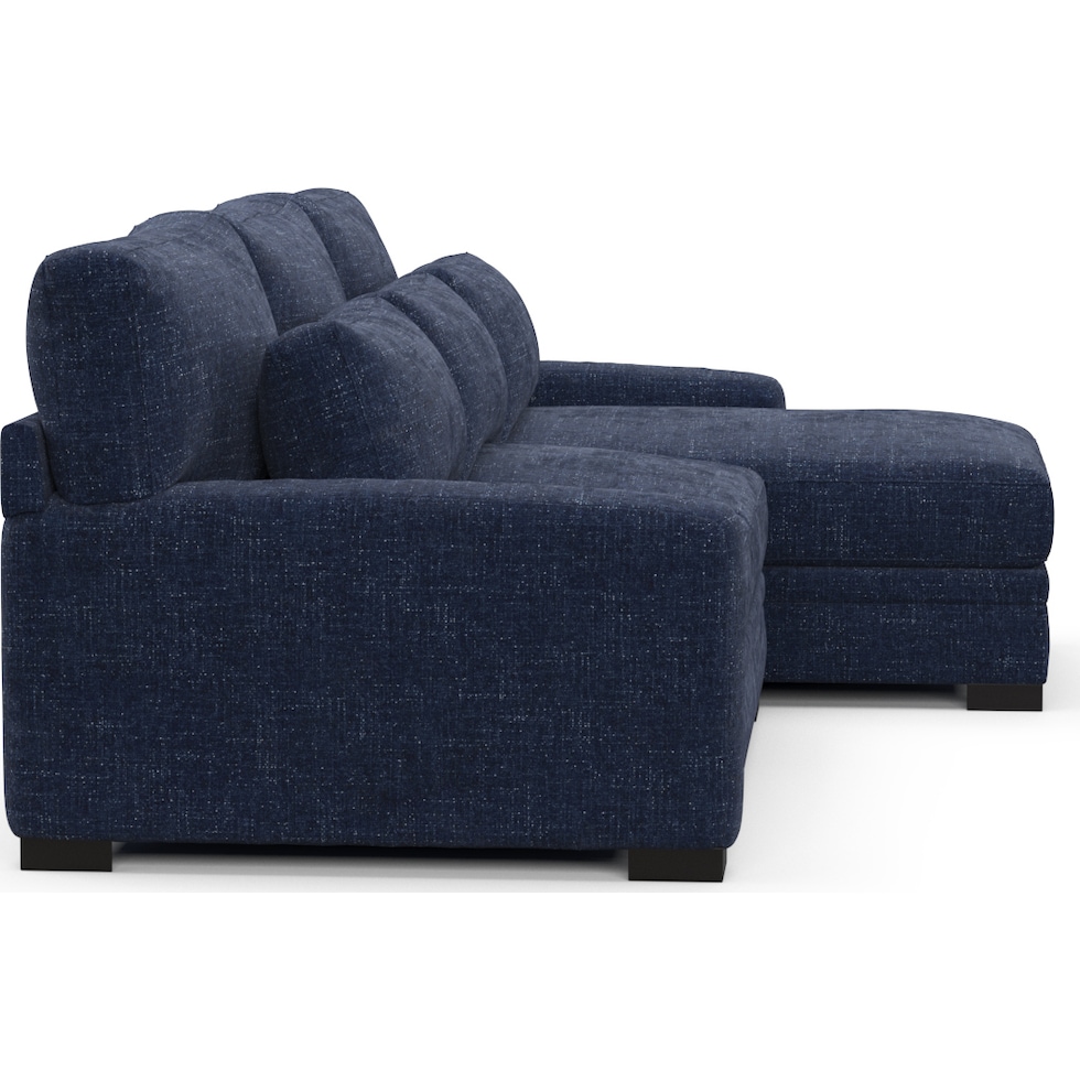 winston blue sectional   