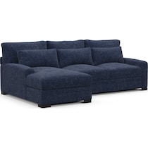winston blue sectional   